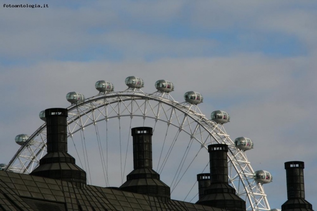 London Eye tra i comignoli