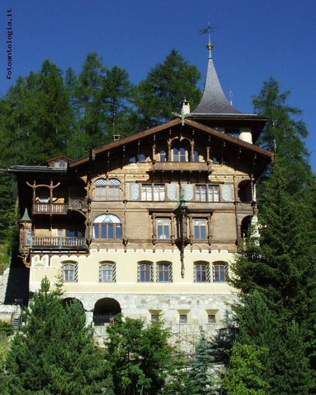 St Moritz, villa grande, facciata