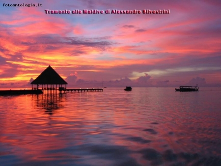 Tramonto alle Maldive