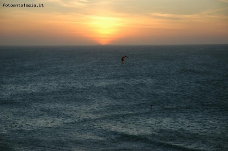 Kiter al tramonto