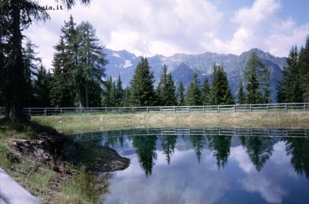 Pozza d'acqua montana all'Aprica