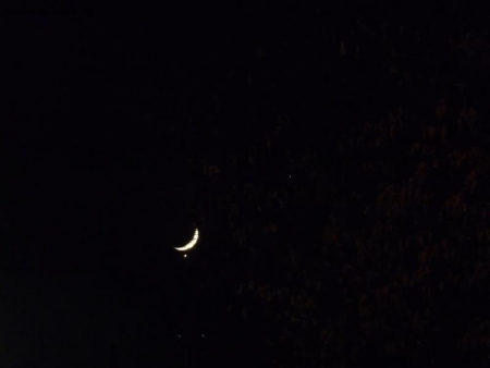 luna venere sotto giove in alto