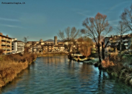 veduta dal fiume velino di rieti