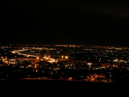 Bologna panoramica notturna