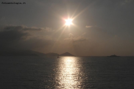 tramonto all'isola d'elba