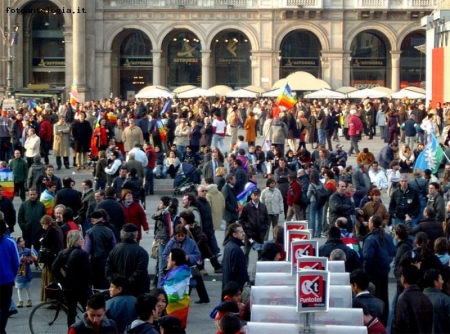 Manifestazione in piazza Duomo