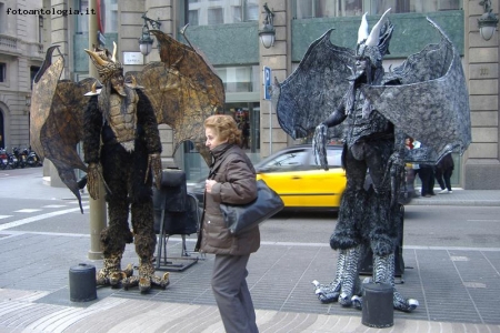 Barcellona - Artisti sulle Ramblas