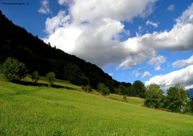 Paesaggio con nuvole