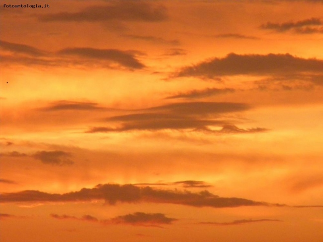 nuvole al tramonto