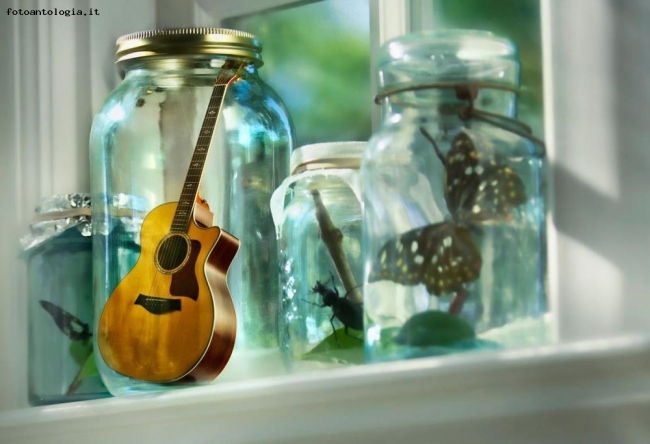 Guitar inside a Jar