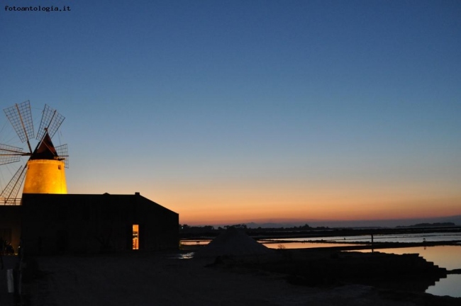 saline al tramonto