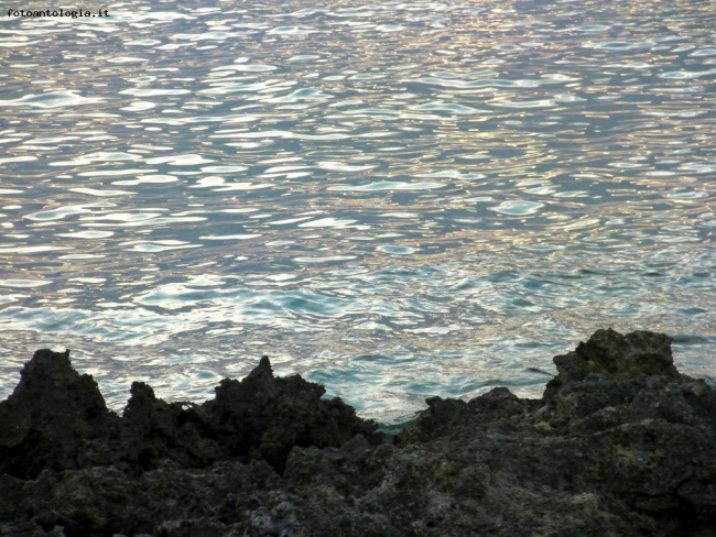 luci del tramonto sul mare