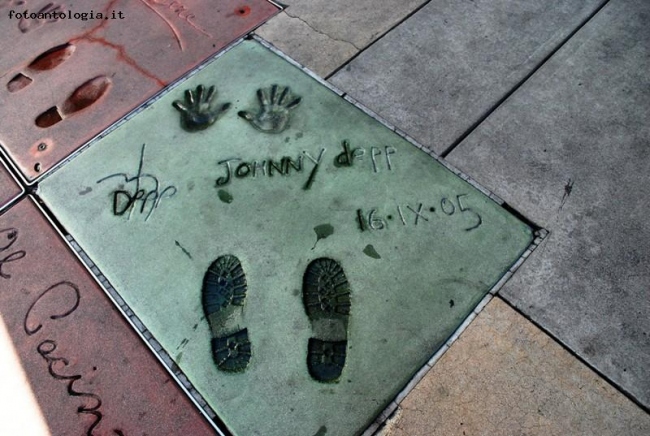 Johnny Depp al Chinese Theatre