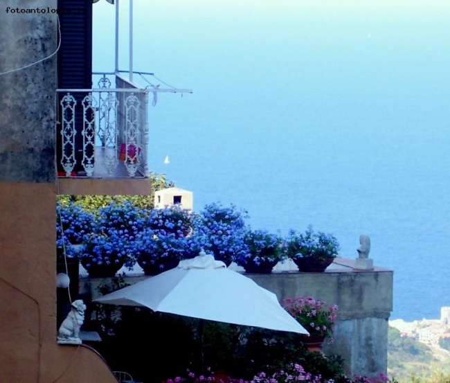 la terrazza e il mare...