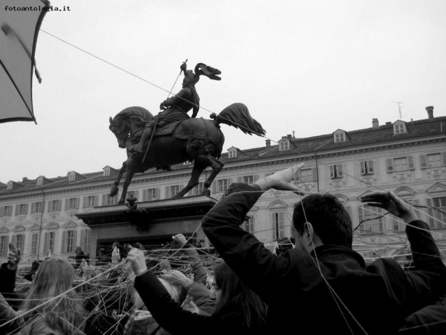 In Piazza San Carlo il 13 febbraio...