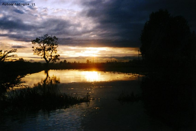 tramonto dopo il temporale