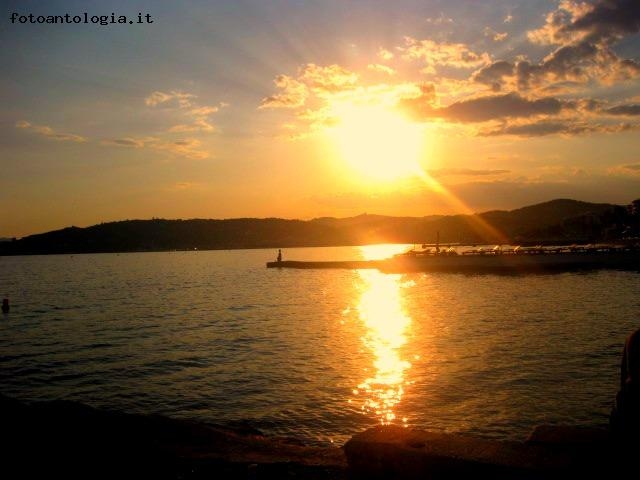 tramonto in costa azzurra