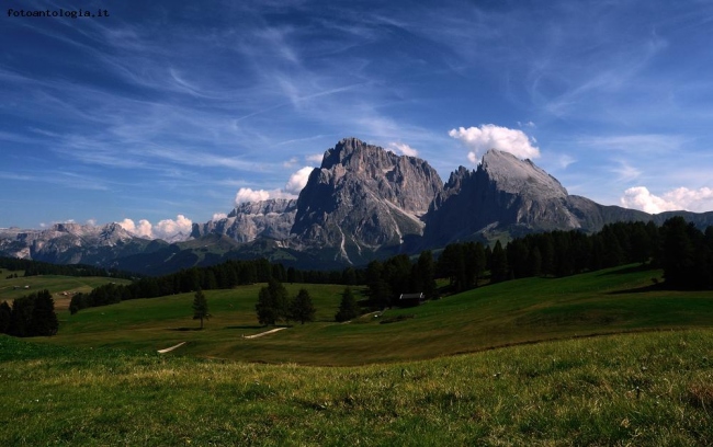 SASSOLUNGO E SASSO PIATTO DALL'ALPE DI SIUSI