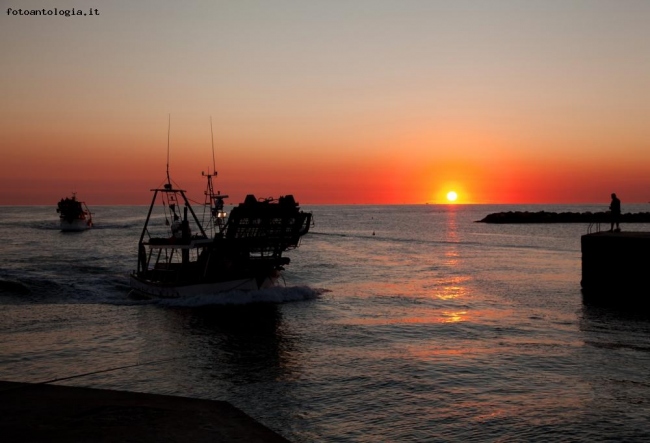 il rientro dei pescatori
