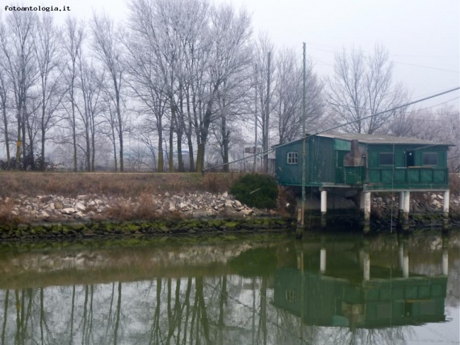 capanno da pesca canale di Porto Corsini (RA)