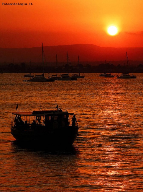 tramonto su Siracusa