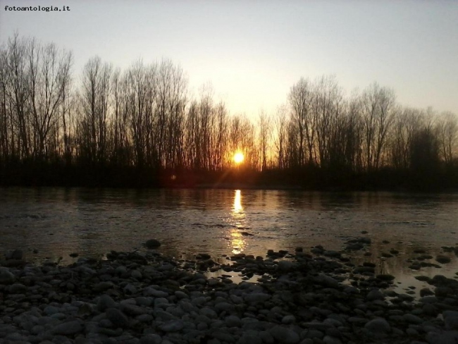 tramonto sul ticino