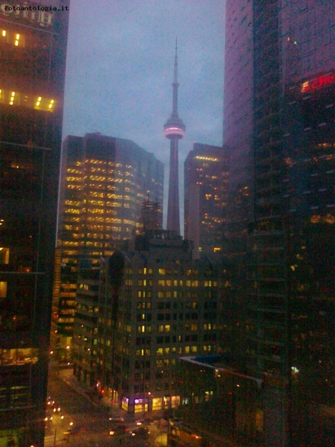 Toronto by night and rain