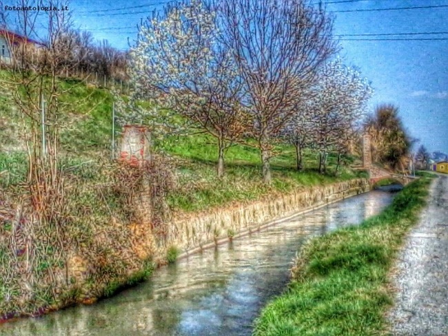 Canale d'irrigazione. Fr. Podio di Benevagienna. 