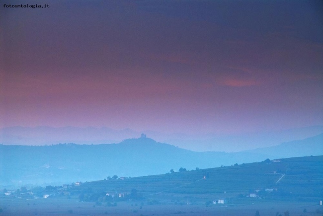 tramonto dal castello di Soave