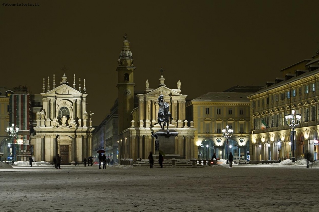 Piazza San Carlo inverno