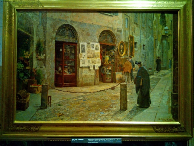 Milano antica in un quadro di Arturo Ferrari