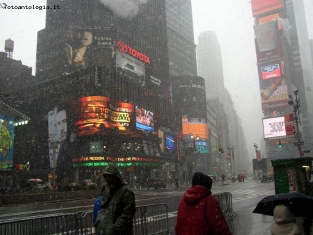 Neve in Times Square