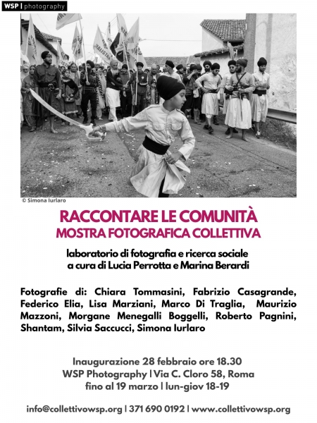 “Raccontare le comunità”. Inaugurazione mostra fotografica collettiva “Raccontare le comunità”. Inaugurazione mostra fotografica collettiva