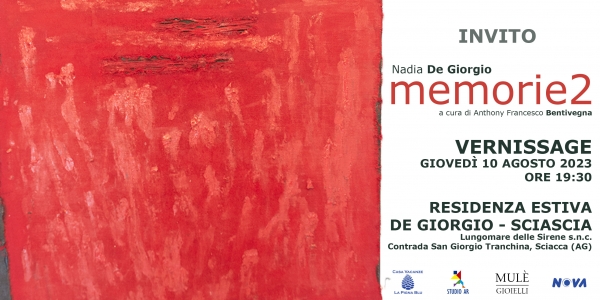 Memorie 2. Opere di Nadia De Giorgio Memorie 2. Opere di Nadia De Giorgio