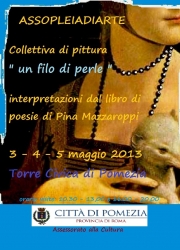ASSOPLEIADIARTE, UN FILO DI PERLE, PITTURA E POESIA SI METTONO  IN MOSTRA A POMEZIA