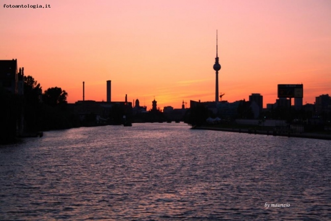 Tramonto sulla Spree