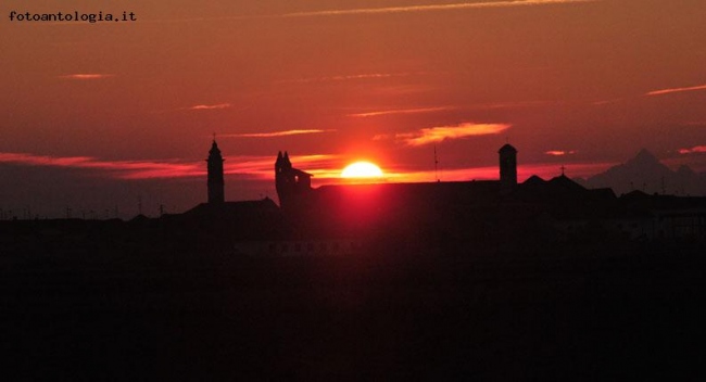 Prarolo al tramonto