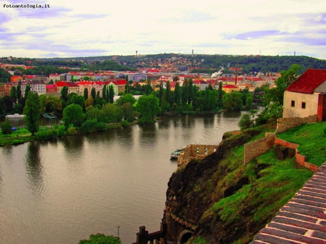 Veduta sulla Moldava a Praga