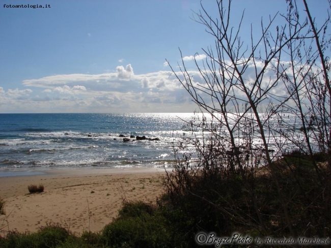 Riflesso del sole sul mare