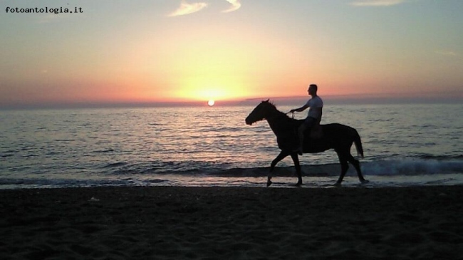 Tramonto e il Cavallo