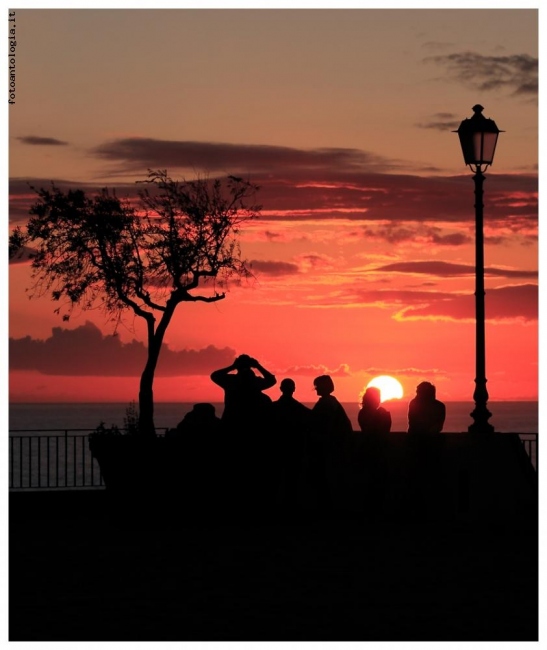 ammirando il tramonto