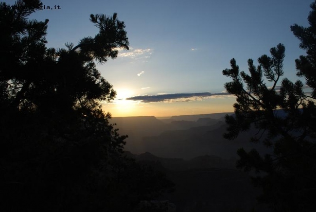Tramonto al Grand Canyon