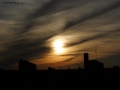 Silhouette d'un tramonto urbano