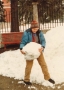 Io da ragazzino con la neve